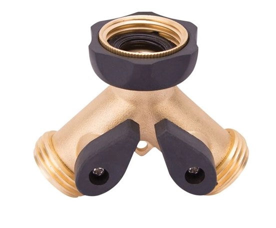 Landscapers Select Brass 2 way Hose Connector
