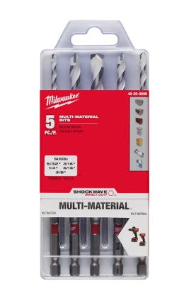Milwaukee Shockwave Carbide Multi-Material Drill Bits
