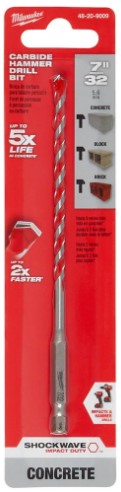 Milwaukee Carbide Hammer Drill Bits