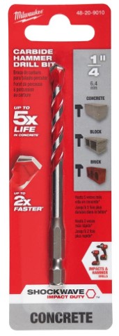 Milwaukee Carbide Hammer Drill Bits