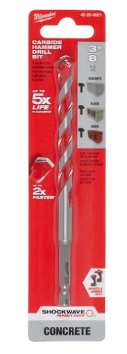 Milwaukee Carbide Hammer Drill Bits