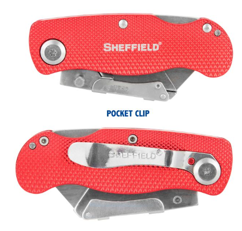 Sheffield Knife Lockback Utility Knife - RED