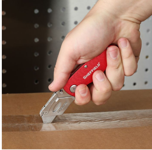 Sheffield Knife Lockback Utility Knife - RED