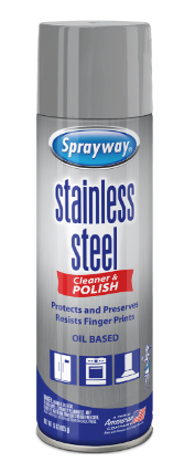 Sprayway Stainless Steel Cleaner Aerosol Spray (oil-based)
