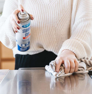 Sprayway Stainless Steel Cleaner Aerosol Spray (oil-based)