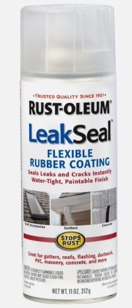 Rust-oleum LeakSeal Flexible Rubber Coating, Clear - 265495