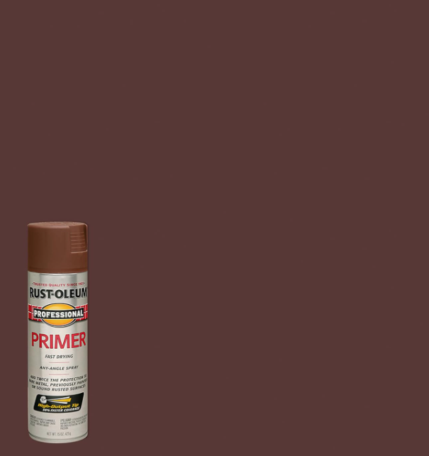 Rust-Oleum 7569838 Professional Primer Spray, 15 oz, Flat Red