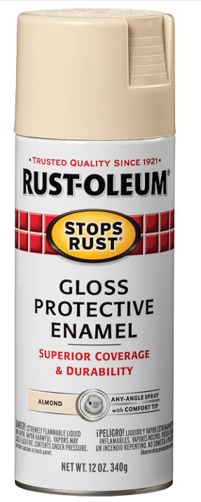 Rust-Oleum 7770830 Stops Rust Spray Paint, 12 oz, Gloss Almond
