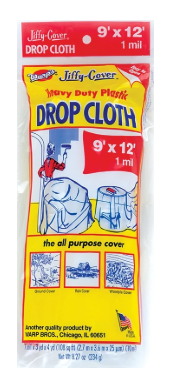 Jiffy Heavy-duty Plastic Drop Cloth 1 Mil 9' X 12' - Model Jcs-912