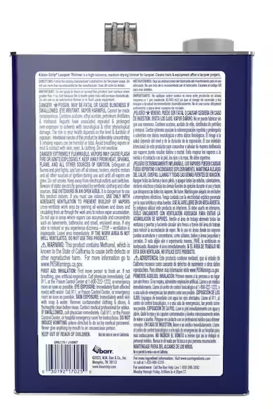 Klean-Strip 1 Gal. Lacquer Thinner -- GML170