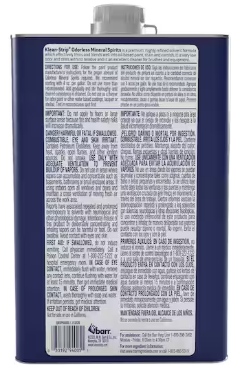 Klean Strip Odorless Mineral Spirits - 1QT -- QKSP94005