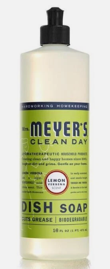 Mrs. Meyer's Clean Day Dish Soap - Lemon Verbena Scent - 12103