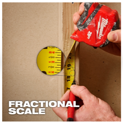 Milwaukee 25ft Compact Tape Measure -- 48-22-1725