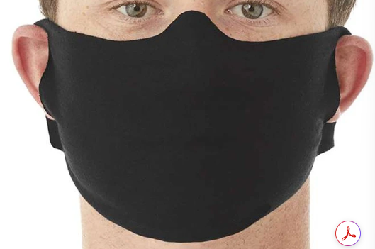 Bella + Canvas Lightweight Fabric Face Cover - Cvc 52/48 Cotton/poly - 8745937