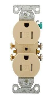 Eaton Duplex TR Receptacle -- Ivory - TR270V