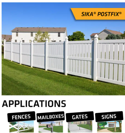 Sika PostFix Fence Post Mix, Mix-In-The-Bag Expanding Foam -- 483503