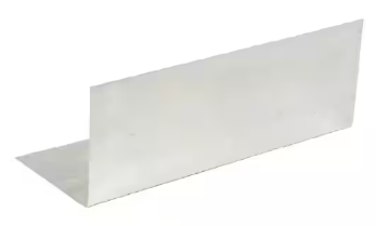 Amerimax Home Products 4 in. x 4 in. x 8 in. Mill Finish Galvanized Steel Pre-Bent Step Flashing -- 70708