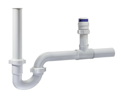 Plumb Pak VNTKTPTRPPVC Air Admittance Kit with Trap, for Use with Plumbing Ventilation, PVC, White