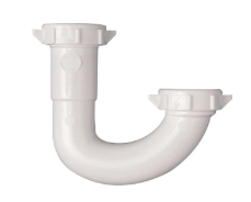 Plumb Pak PP946W 1-1/4 In. Diameter Plastic J-bend For Kitchen Sink Applications