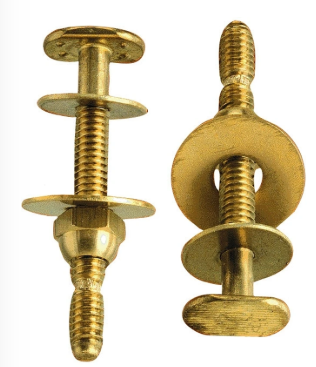 Plumb Pak Toilet Bolt Set Brass 2-1/4 In. H X 1/4 In. L - Model Pp830-49