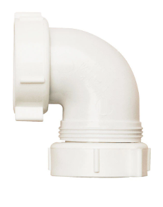 PLUMB PAK 1-1/2 IN. DIA. X 4.75 IN. L PLASTIC 90 DEGREE ELBOW