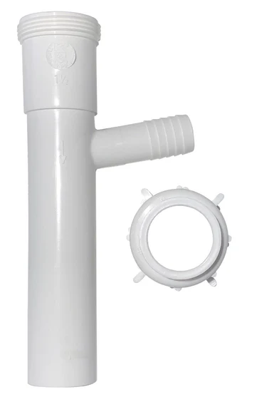 Plumb Pak PP66-4W -- 1-1/2 in. D X 8 in. L Plastic Dishwasher Branch Tailpiece