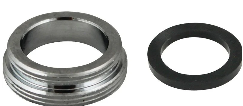 Plumb Pak PP800-62LF Faucet Aerator Adapter, 15/16-27 x 55/64-27 in, Male, Chrome Plated