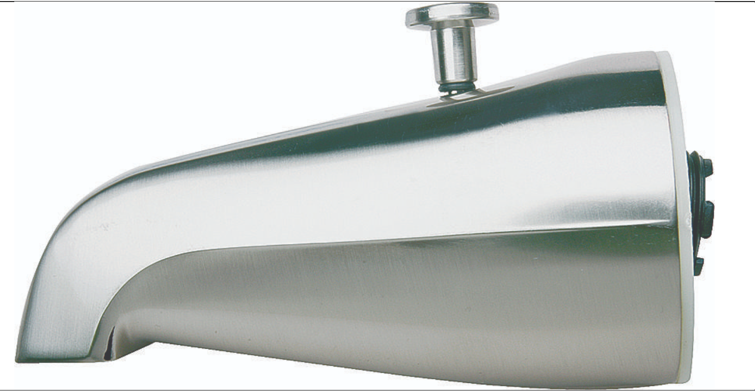 Plumb Pak PP825-31 Bathtub Spout, 3/4 in Connection, IPS, Chrome Plated, For: 1/2 in or 3/4 in Pipe