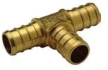 Zurn Pex Qqt222gxnpk1 Barb Tee Fitting 3/8 X 3/8 X 3/8 Inch Low-lead Brass
