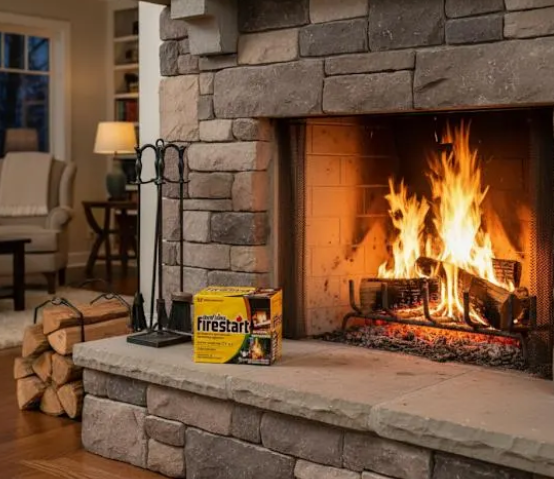 Duraflame Firestart Indoor/Outdoor Firelighters - Quick Ignition for BBQ, Fireplace, Fire Pit and Campfires
