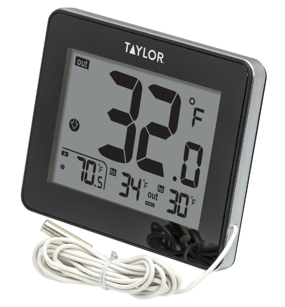 Taylor Precision Products Wired Indoor/Outdoor Thermometer