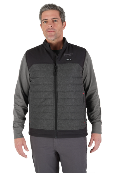 Axis M12 Heated Axis Quilted Vest Kit - HEXON --- GRAY