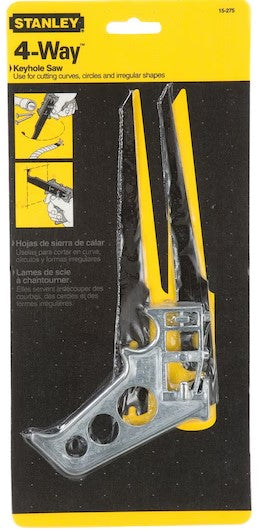 Stanley 4-Way Keyhole Saw -- 15-275