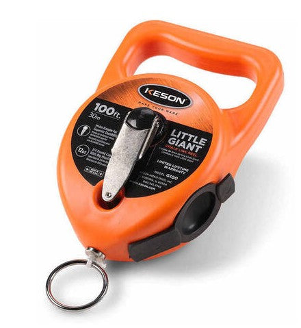 Keson G100 Little Giant Chalk Line Reel, 12-Ounce Chalk Capacity, 100-Foot