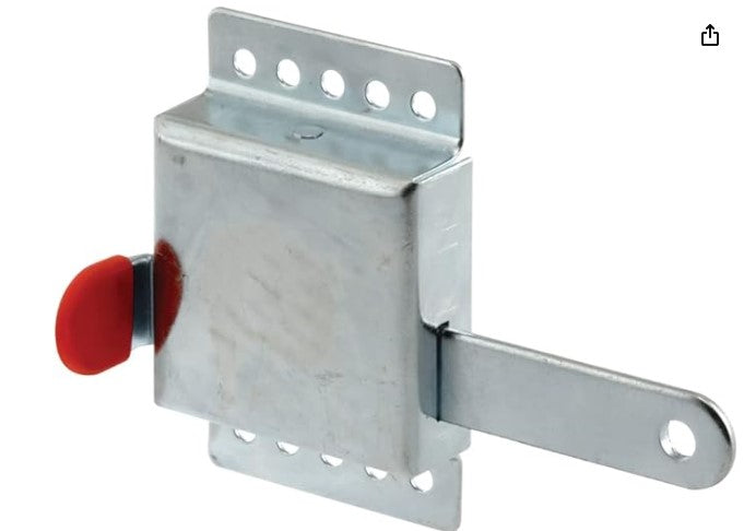 Prime-Line GD 52118 Inside Deadlock – Heavy Duty Galvanized Steel Housing, Fits Most Garage Doors, Extra Protection as a Security Lock, 7/8 x 1/8In.