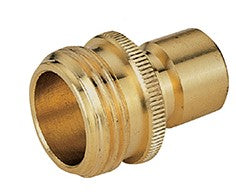 Mintcraft Hose Connector, 3/4 In, Male, Brass, Brass