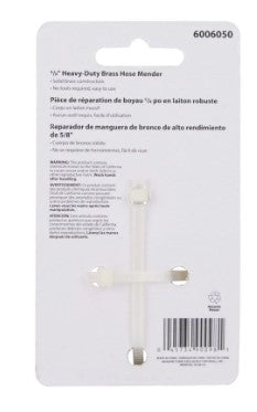 Mintcraft Gb8124 Hose Mender, 5/8 In, Male, Brass, Brass