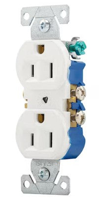 Eaton 15-Amp 125-volt Residential Duplex Outlet, White (10-Pack) -- 270W-10