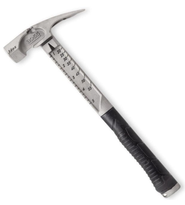 Boss Hammer Pro Plus Titanium Hammer - 14 oz, SmoothFaced - Ti64 Const