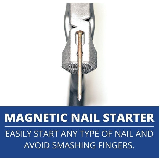 Boss Hammer Pro Plus Titanium Hammer - 14 oz, SmoothFaced - Ti64 Construction Grade, New Side Nail Extractor, 20% Thicker Handle, 1/4" Tether Hole - BHPPS14TIS