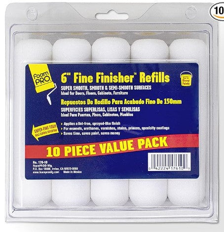 FoamPRO 176-10 Foam Paint Roller, Pack of 10