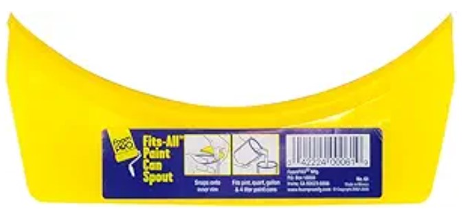 FoamPRO Fits-All Yellow 1 gal Paint Can Spout