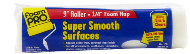 FoamPRO 9" x 1/4" Fine Foam Paint Roller Cover - 29