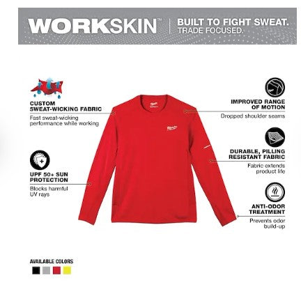 Milwaukee WORKSKIN™ Lightweight Performance Shirt - Long Sleeve - 415R