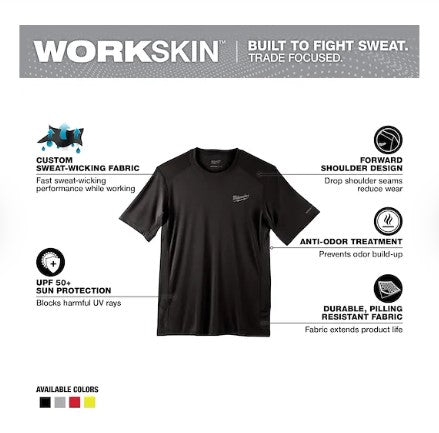 Milwaukee WORKSKIN™ Lightweight Performance Shirt - Short Sleeve - 414B