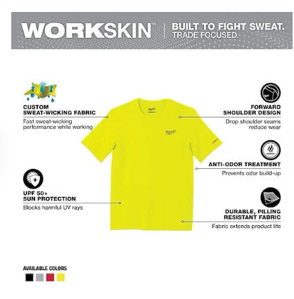 Milwaukee WORKSKIN™ Lightweight Performance Shirt - Short Sleeve - 414HV