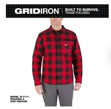 Milwaukee M551 GRIDIRON™ Flannel Shirt - M551R