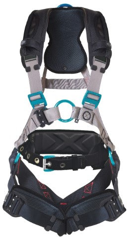 Guardian Fall Protection Xplorer 47031 MED - LG QC Chest QC Leg Buckle Configuration Harness with Waistpad