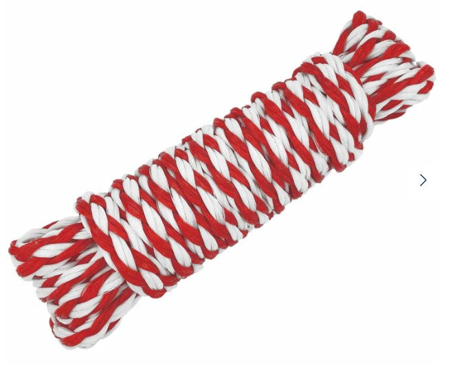 T-H Marine Supplies - Hollow Braid Polypropylene Utility Line - Red/White