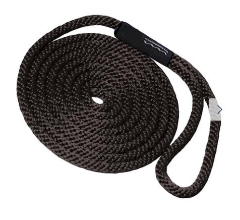 T-H Marine Supplies - Black 3/8" X 15' MFP Dock Line